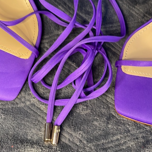 SIMMI Shoes “ Jessy” Violet Lace Up Sandal US 8 | UK6 - Picture 5 of 10